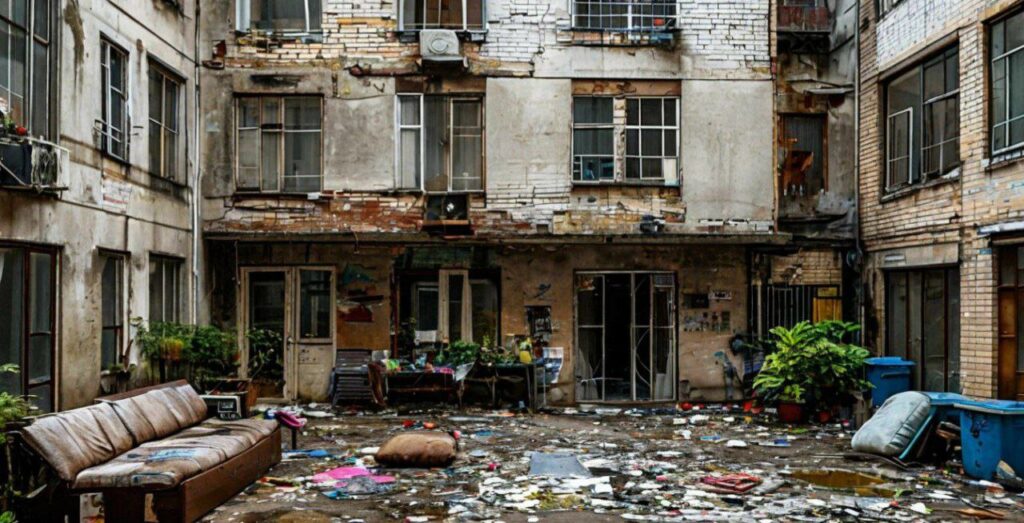 Очистка заброшенного дома в Бресте